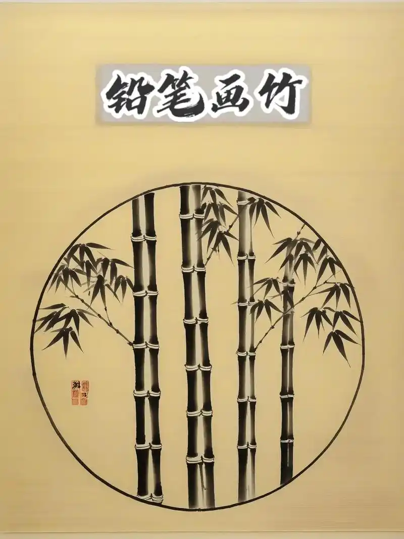 来试试用一支铅笔画出逼真的竹子吧!