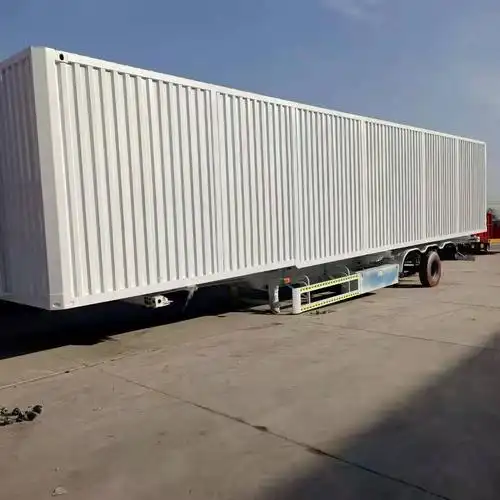 翼开启门扇展翼半挂车 一体展翼半挂车13.75米 飞翼厢车