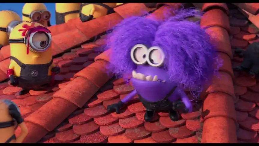 神偷奶爸2:小黄人变成了小紫人,格鲁人都吓傻了,幸好博士赶来