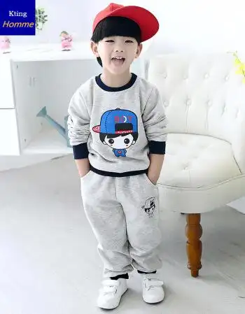 ktinghomme男童装6秋天7小男孩子8卫衣3到4至5套装9儿童10秋季衣服装9