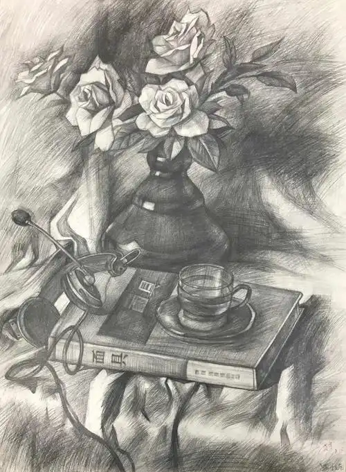 丹阳市青少年活动中心素描高级班作品集