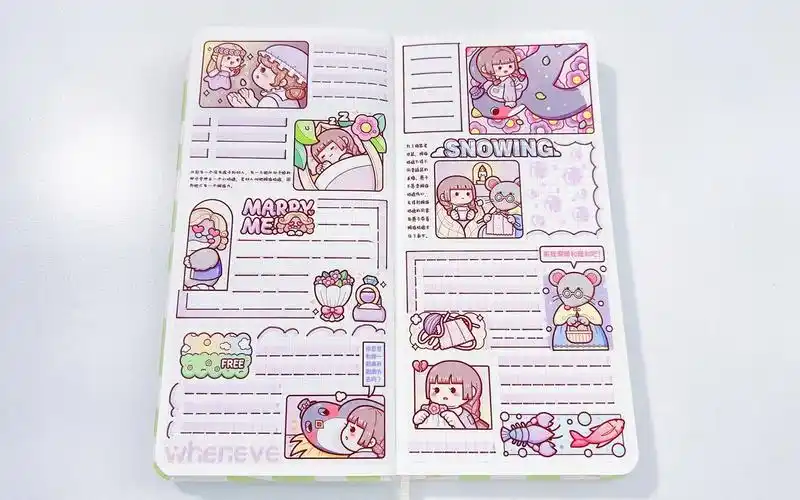 很久没做的小麻薯拇指姑娘手帐排版|沉浸式手帐