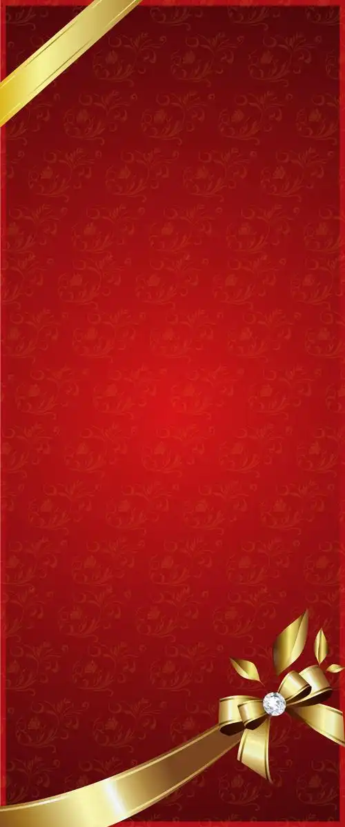 金色花朵红底背景背景素材免费下载(图片编号:8678311)-六图网