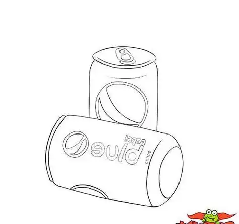 一瓶百事可乐简笔画