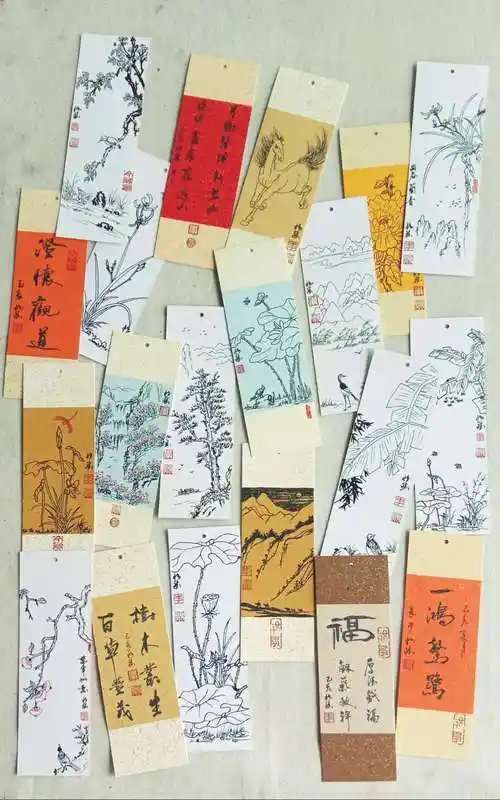 白丈冰手绘书签集粹