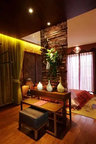 简约东南亚今朝装饰老房装修西钓鱼台嘉三居卧室