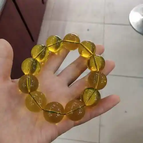 20二代波罗的海蓝珀圆珠手链男女款送礼自戴都