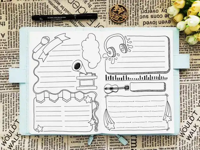 原创13种手帐手抄报排版样式,拿走不谢.