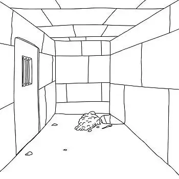 轮廓,监狱,背景,牢房,洞