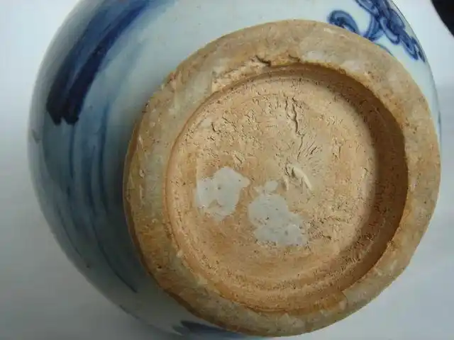 元青花的麻仓土爆釉