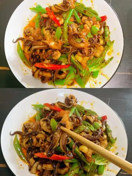 爆炒鱿鱼麻辣过瘾巨下饭