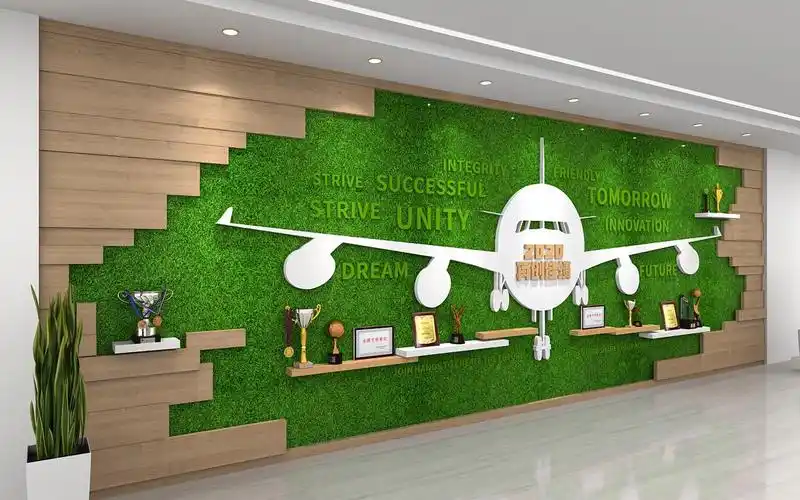 创意小清新公司形象墙 企业荣誉文化墙