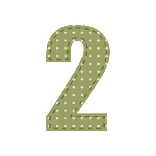 可爱布艺数字字体2图片