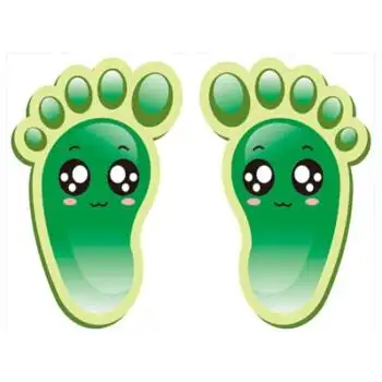 幼儿园小脚丫儿童脚印走廊自粘墙贴地板贴纸楼梯台阶教室布置地贴