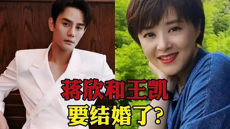 蒋欣老公王凯的婚纱照