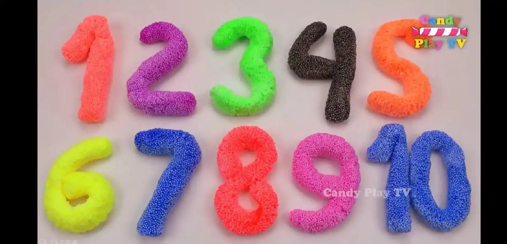 用彩色橡皮泥制作数字1-100. - 抖音