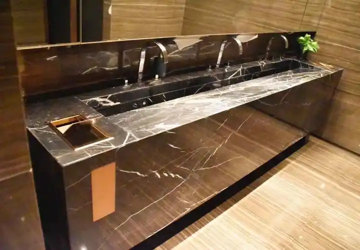 看完这些颜值爆表的大理石洗手台,99%的人都后悔装修早了_石材