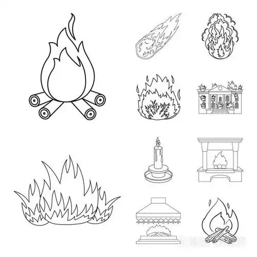 火和火球股票向量的汇集例证插画-正版商用图片15zwk0-摄图新视界