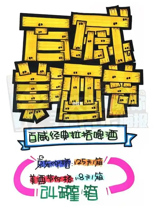 百威美酒节3手绘pop海报加油站手绘pop海报