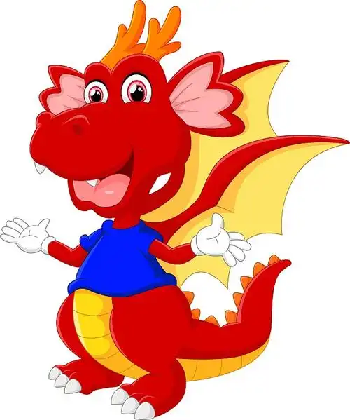 可爱的卡通娃娃龙图片