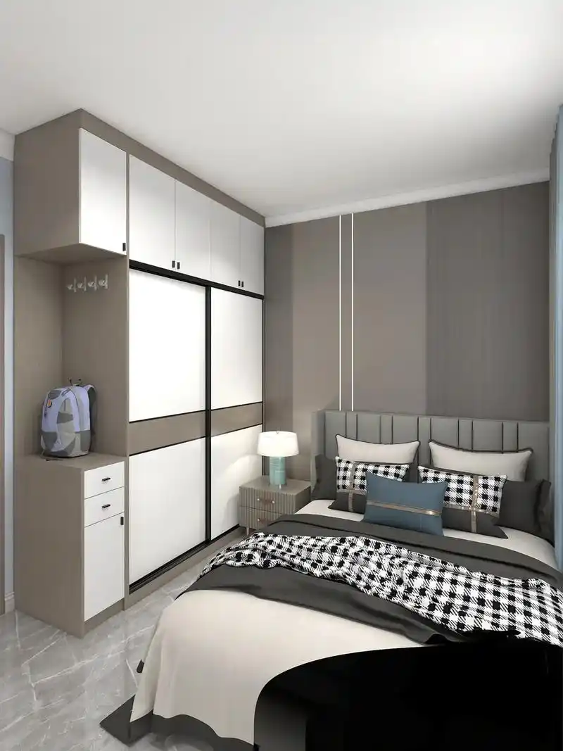 平果市·万冠新天地9期03户型 老人房,深咖啡色沉稳大气·@ - 抖音