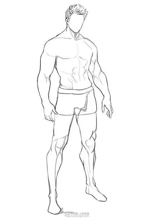 作业:游戏原画人体练习方法之人体肌肉画法训练 - 脱框 - 轻微课