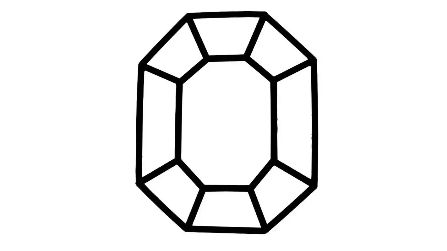 【简笔画素材分享39】6款卡通小钻石 分享6款卡通小钻石 高清线稿素材