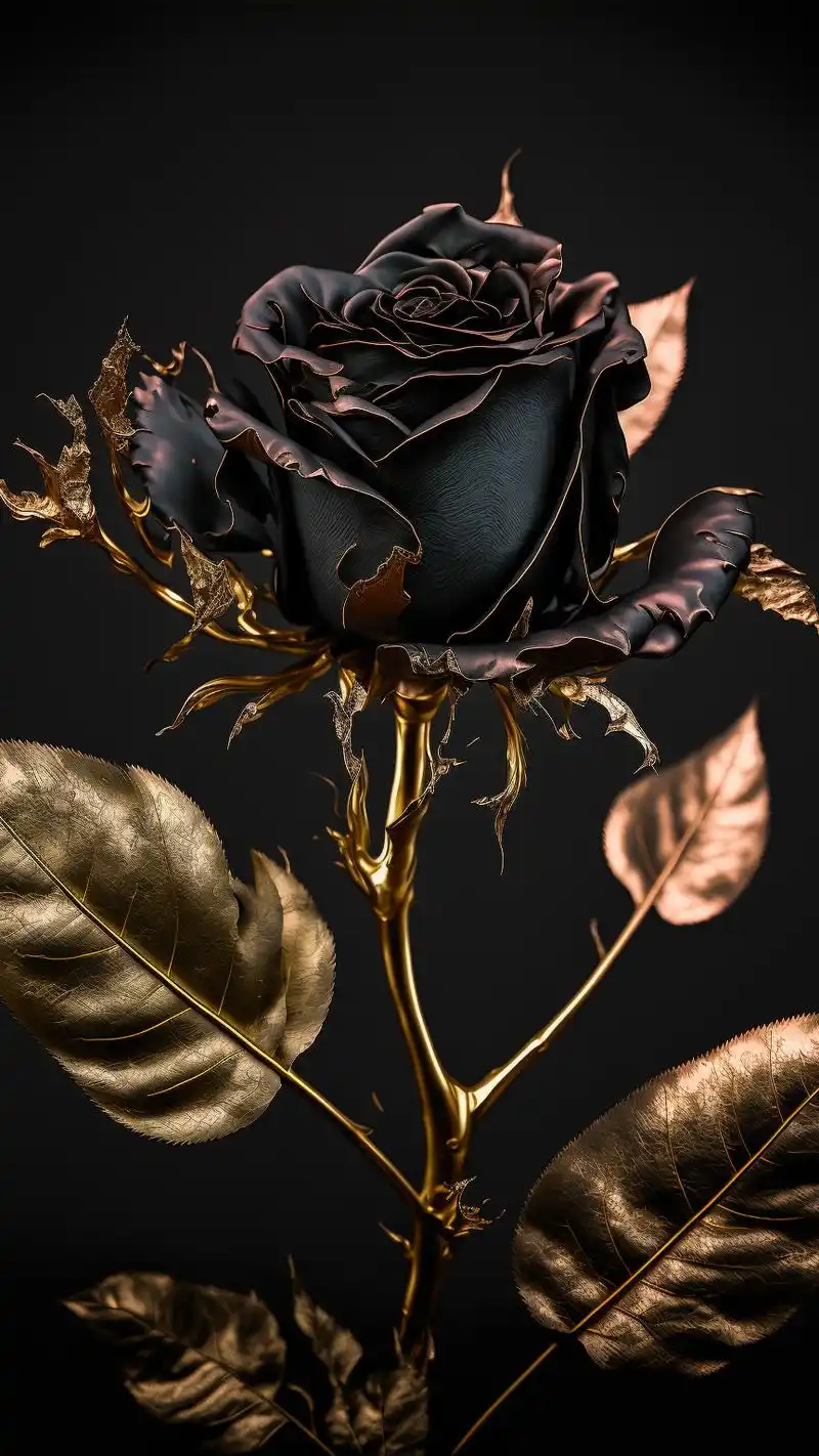 黑玫瑰手机壁纸