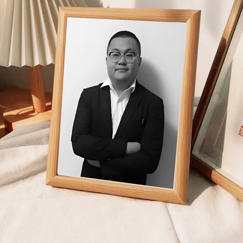 孙笑川肖像画搞笑挂画天皇驾崩装饰画抽象艺术相框摆台挂墙mate川