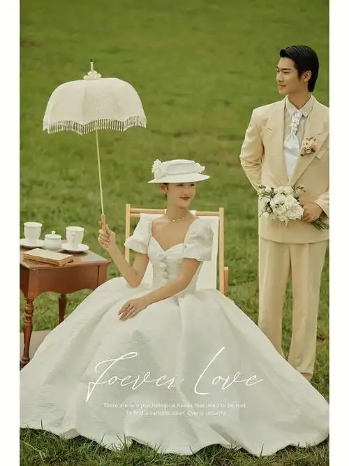 我的复古公主梦在这里实现了法式婚纱照