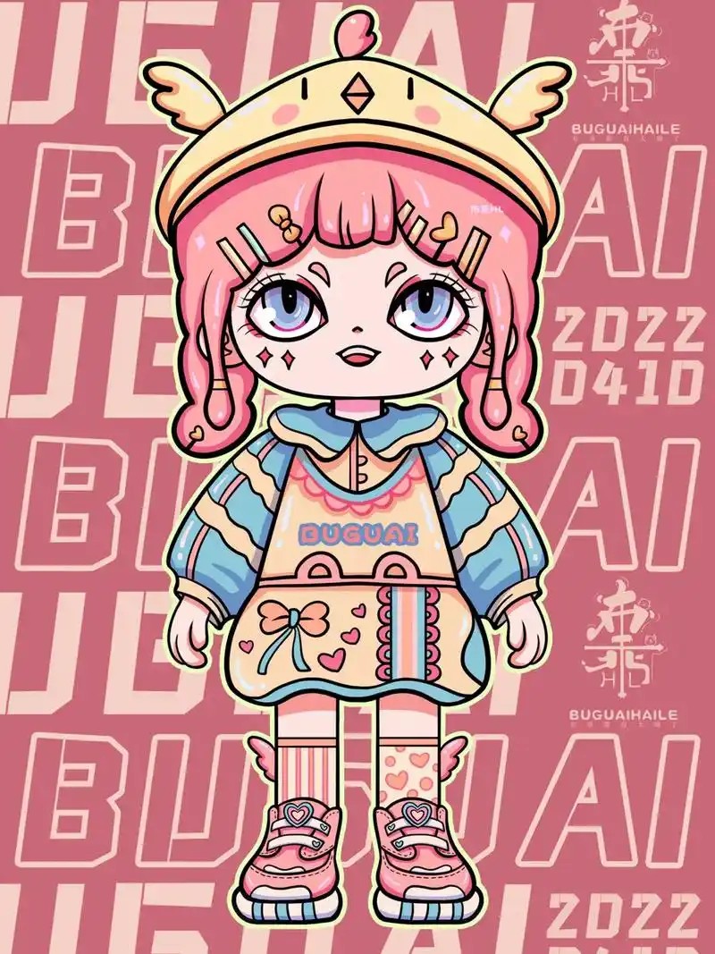 画画 给自己设计的卡通形象#原创 #绘画 #ip设计 - 抖音