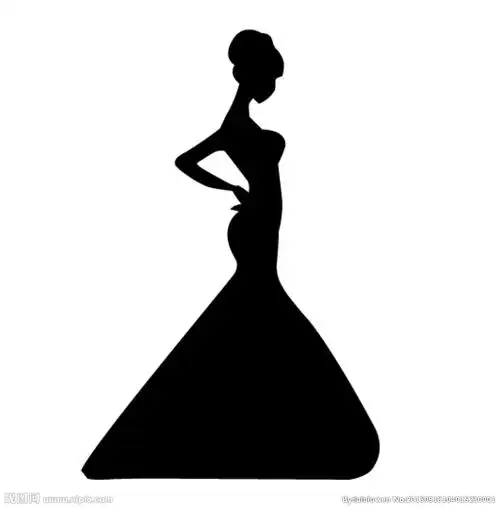 美女剪影图片