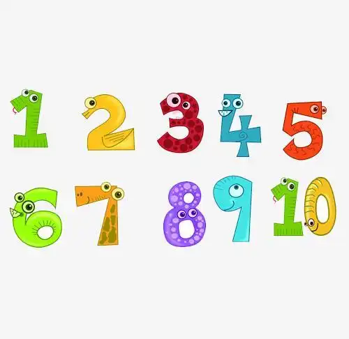 数字简笔画动物1到10艺术字