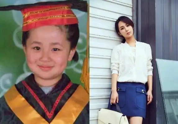 女星童年对比照,杨幂杨颖杨紫迪丽热巴,原来丑小鸭可以变天鹅_小时候