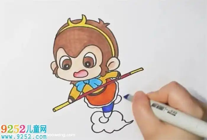 西游记简笔画有颜色
