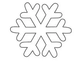 雪花片雪花简笔画三