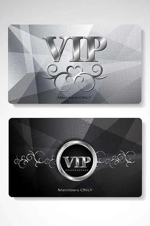 精品美发vip会员卡模板设计