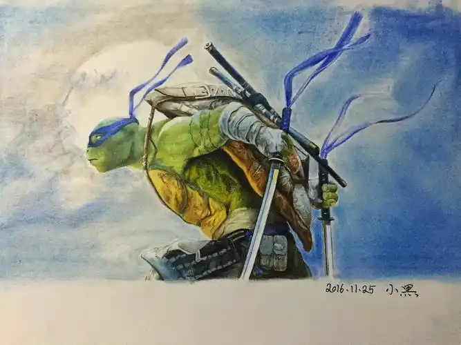 彩铅忍者神龟