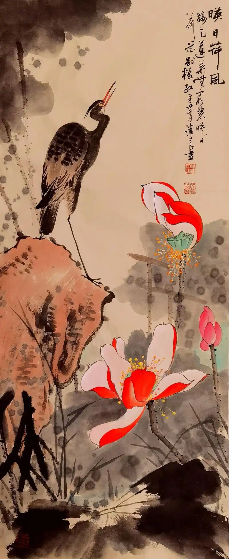 潘文良诗书画三绝,写意花鸟画作品集