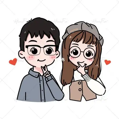 q版头像约稿可爱情侣