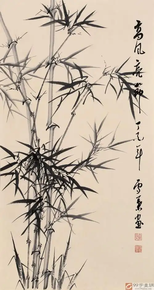 何华贤 三尺《高风亮节》 颍淮书画名家 - 竹子画 - 99字画网