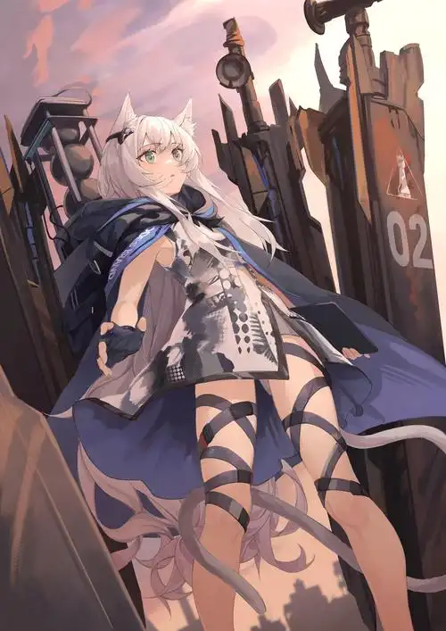 二次元明日方舟角色迷迭香p站同人图集原画插画壁纸|二次元|壁纸|插画