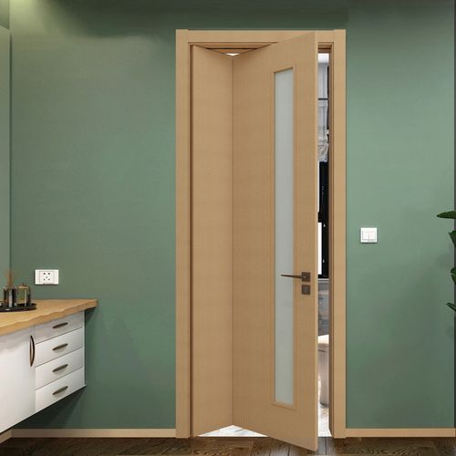 实木复合折叠门现代简约家用室内门卫生间厨房阳台三七门推拉木门