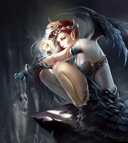 女妖_水街__插画师作品_涂鸦王国gracg.com