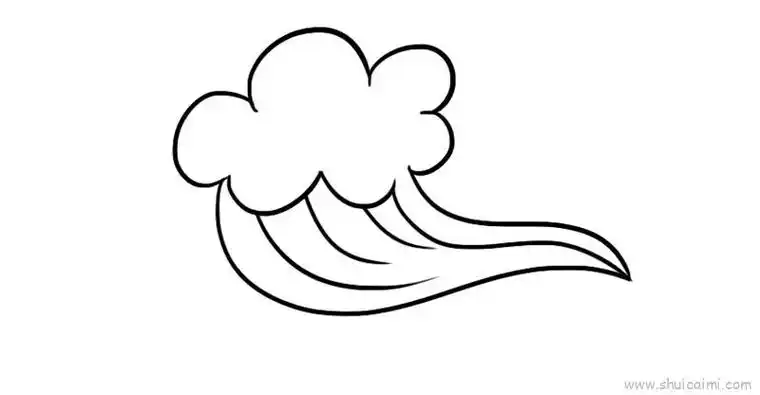 浪花儿童画怎么画 浪花简笔画图片大全