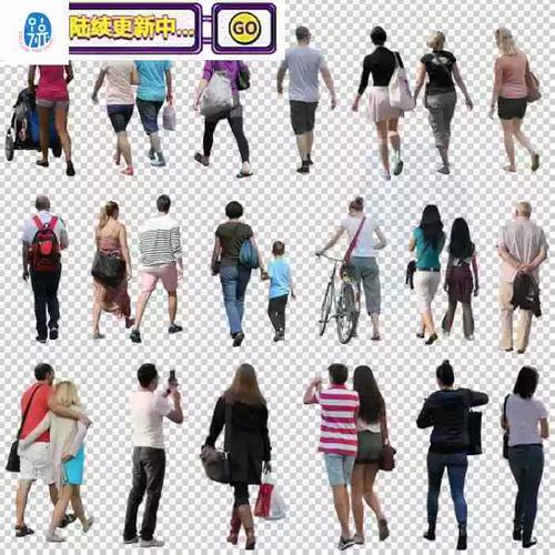 141张行走的路人背面背影行人免抠png透明图片人物设计合成ps素材