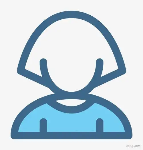 女孩头像png素材透明免抠图片卡通手绘