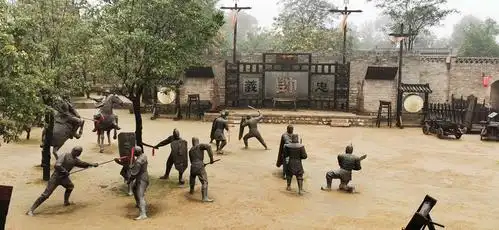 模拟古代的练兵场.