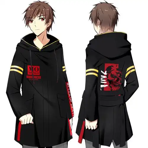 漫趣overlord周边骨王动漫外套风衣二次元中长棉服动漫t恤