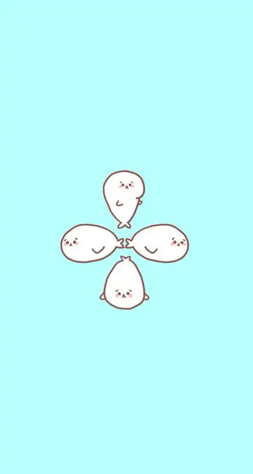 萌萌哒 插画设计 iphone高清无水印壁纸 qq头像 简 可爱 美食 小海豹